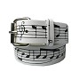 Riem met notenbalk en muzieknoten print Riem met notenbalk en muzieknoten print